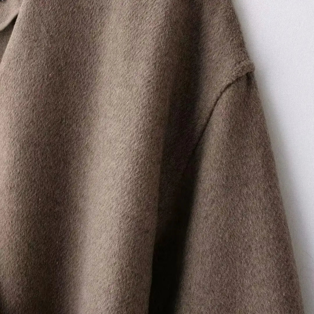 T-line Women's Coat With Belt Soft Top  Autumn / spring    (5 - 10  work days free delivery)