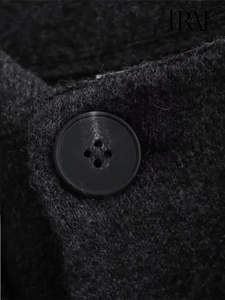 T-line Women's  Fall and Winter  Casual  Coat Knitted Loose Warm  Jacket (2 weeks delivery)