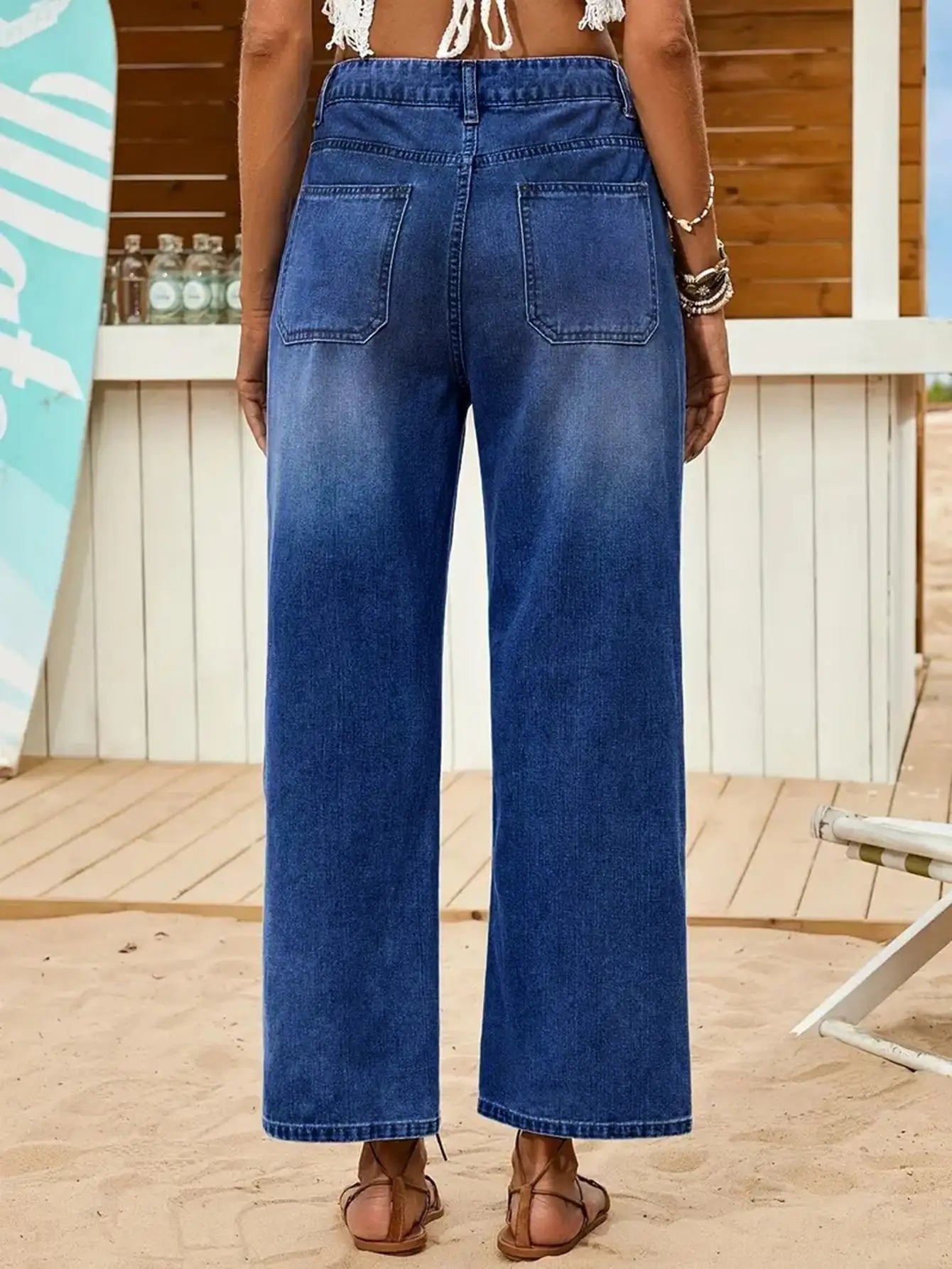 T-line Women's Jeans, Buttoned, Loose, Denim, Pants, trouser (2 weeks delivery)