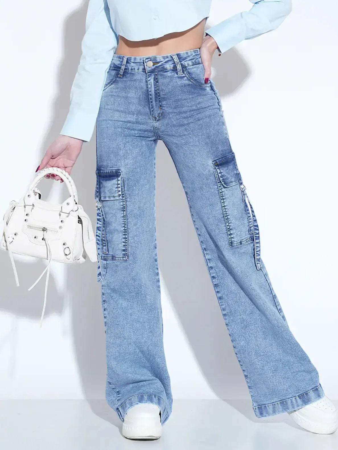 T-line Women's Jeans with Multiple Pockets, Denim Pants for Everyday Wear trouser  (2 weeks delivery)