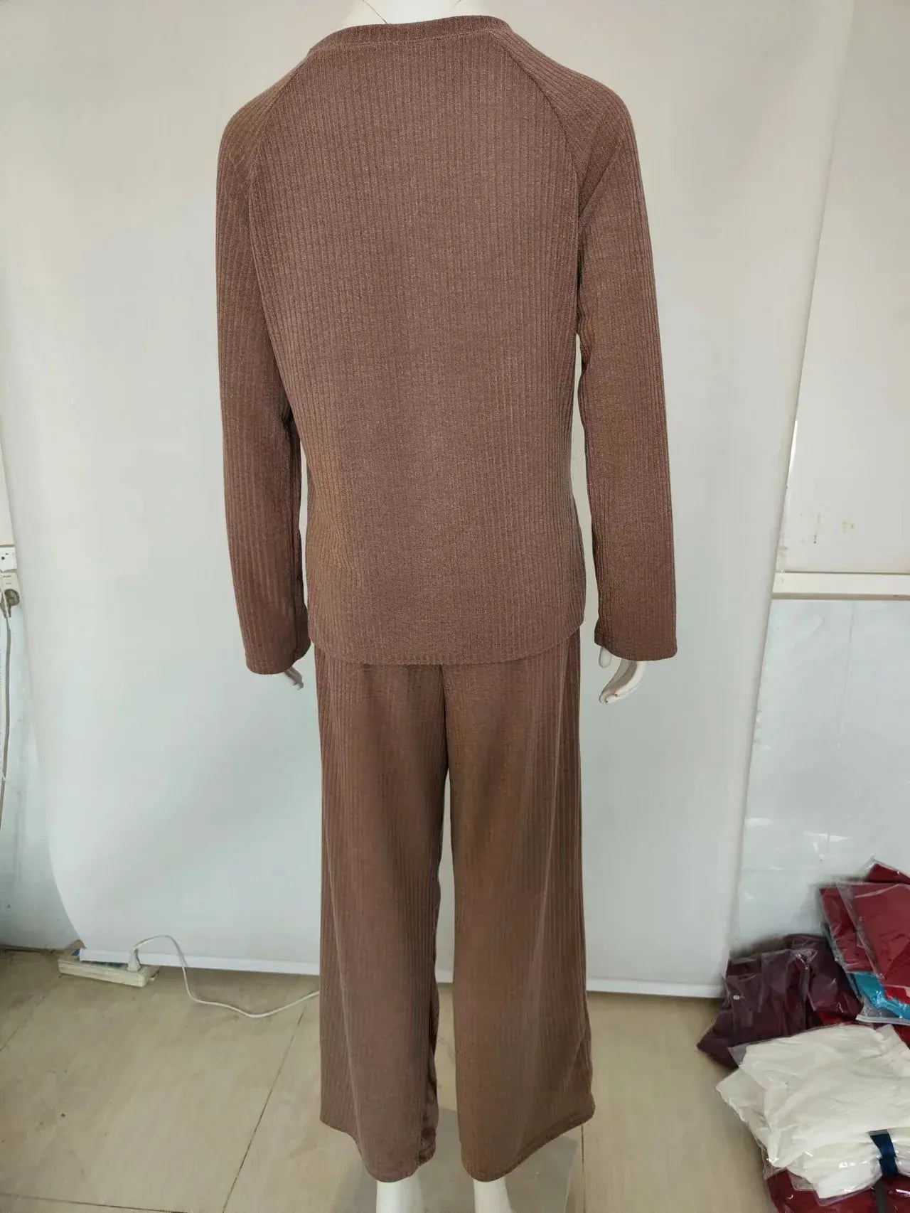 T-line Women's Knit Sets, Sweater, Home  Sweater Pant, Fall / Winter  Round Neck, Long Sleeve (2 weeks delivery)