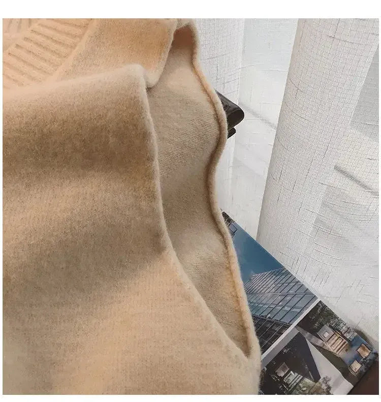 T-line Women's Korean Style V-neck Sweater vest Knit Vest Simple Preppy Style Loose Fit Outer Wear Stylish Clip-on Trendy Vest(2 weeks delivery)