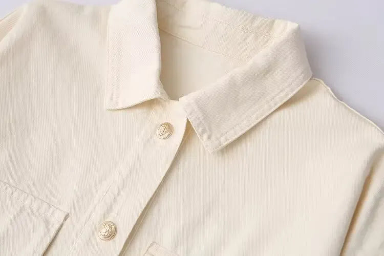 T-line Women's  Short Jacket, Long-sleeved, Single-breasted, Top Spring / Summer jacket (2 weeks delivery)