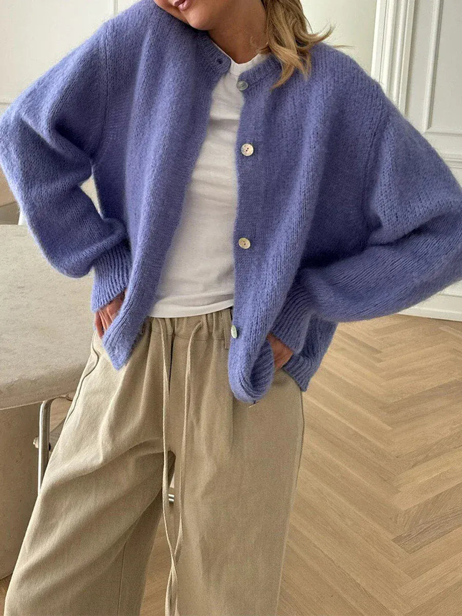 T-line Women's Solid Color Cardigan ,  Long Sleeve,  Button,   Sweater Soft Knit,  Winter  / Fall  (2 weeks delivery)