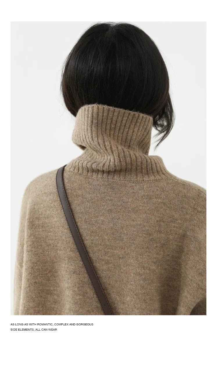 T-line Women's Sweater,  pullover, Loose,  Warm, Solid,  Knitwear,  Autumn / Winter  (2 weeks delivery)