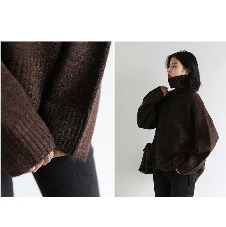 T-line Women's Sweater,  pullover, Loose,  Warm, Solid,  Knitwear,  Autumn / Winter  (2 weeks delivery)