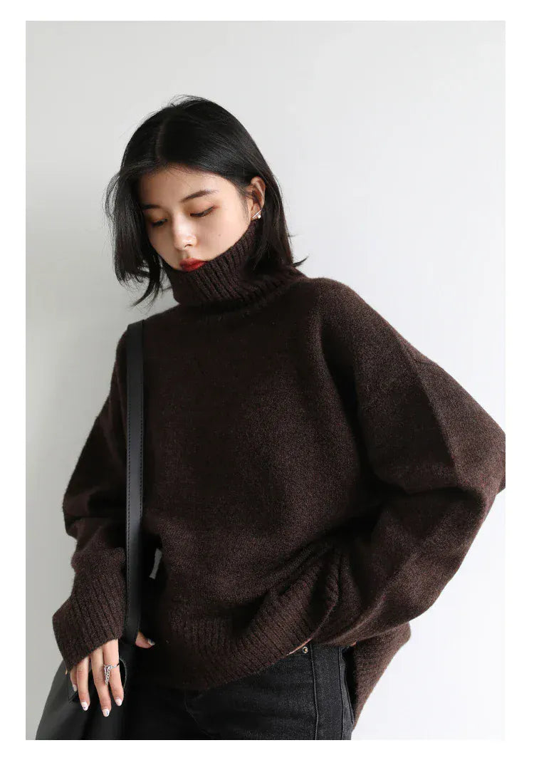 T-line Women's Sweater,  pullover, Loose,  Warm, Solid,  Knitwear,  Autumn / Winter  (2 weeks delivery)