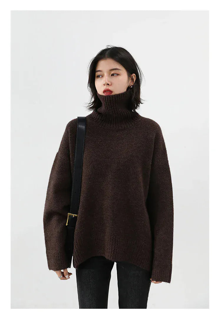 T-line Women's Sweater,  pullover, Loose,  Warm, Solid,  Knitwear,  Autumn / Winter  (2 weeks delivery)