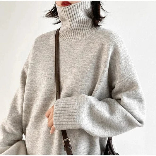 T-line Women's Sweater,  pullover, Loose,  Warm, Solid,  Knitwear,  Autumn / Winter  (2 weeks delivery)