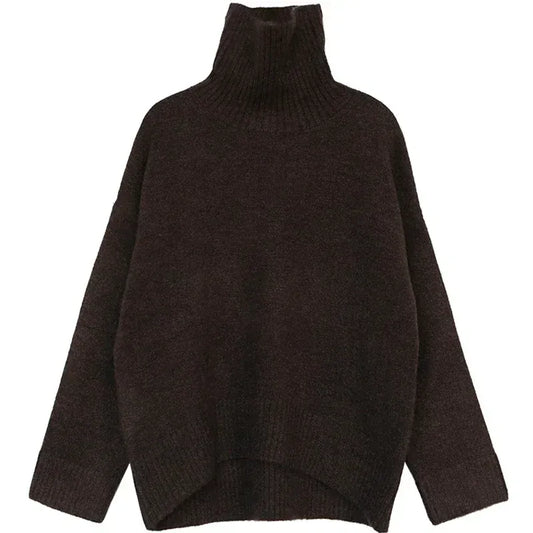 T-line Women's Sweater,  pullover, Loose,  Warm, Solid,  Knitwear,  Autumn / Winter  (2 weeks delivery)