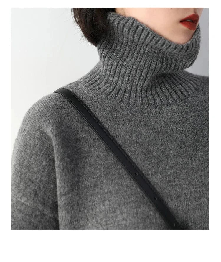 T-line Women's Sweater,  pullover, Loose,  Warm, Solid,  Knitwear,  Autumn / Winter  (2 weeks delivery)