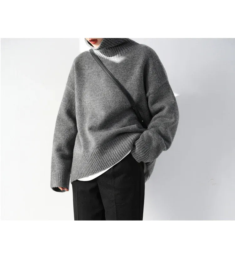 T-line Women's Sweater,  pullover, Loose,  Warm, Solid,  Knitwear,  Autumn / Winter  (2 weeks delivery)