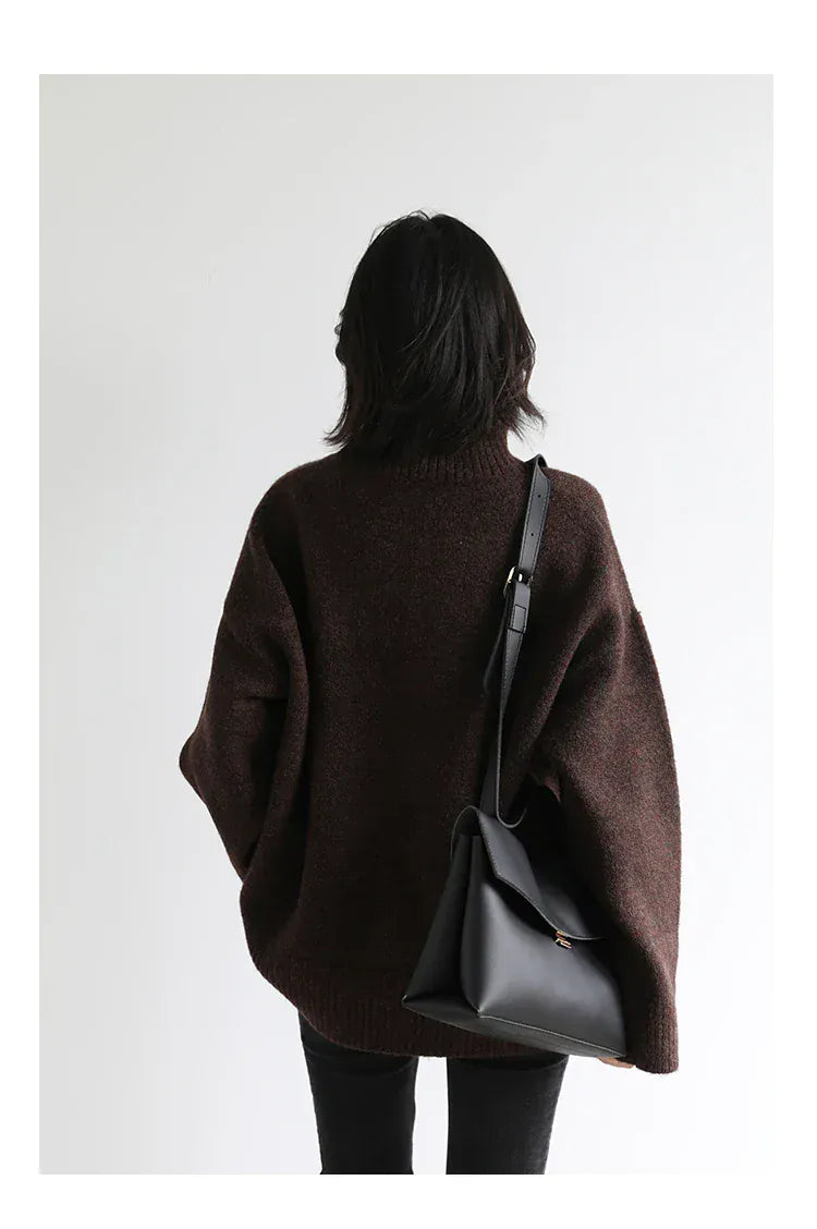 T-line Women's Sweater,  pullover, Loose,  Warm, Solid,  Knitwear,  Autumn / Winter  (2 weeks delivery)