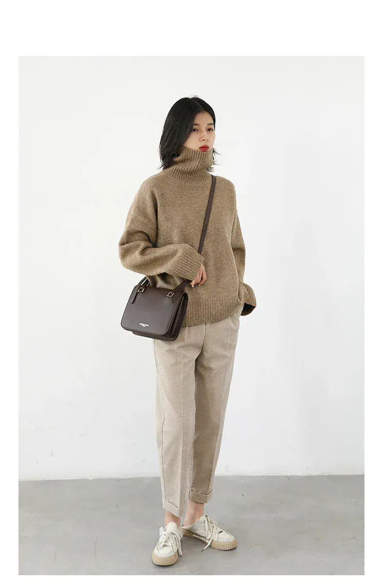 T-line Women's Sweater,  pullover, Loose,  Warm, Solid,  Knitwear,  Autumn / Winter  (2 weeks delivery)