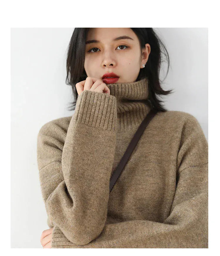 T-line Women's Sweater,  pullover, Loose,  Warm, Solid,  Knitwear,  Autumn / Winter  (2 weeks delivery)