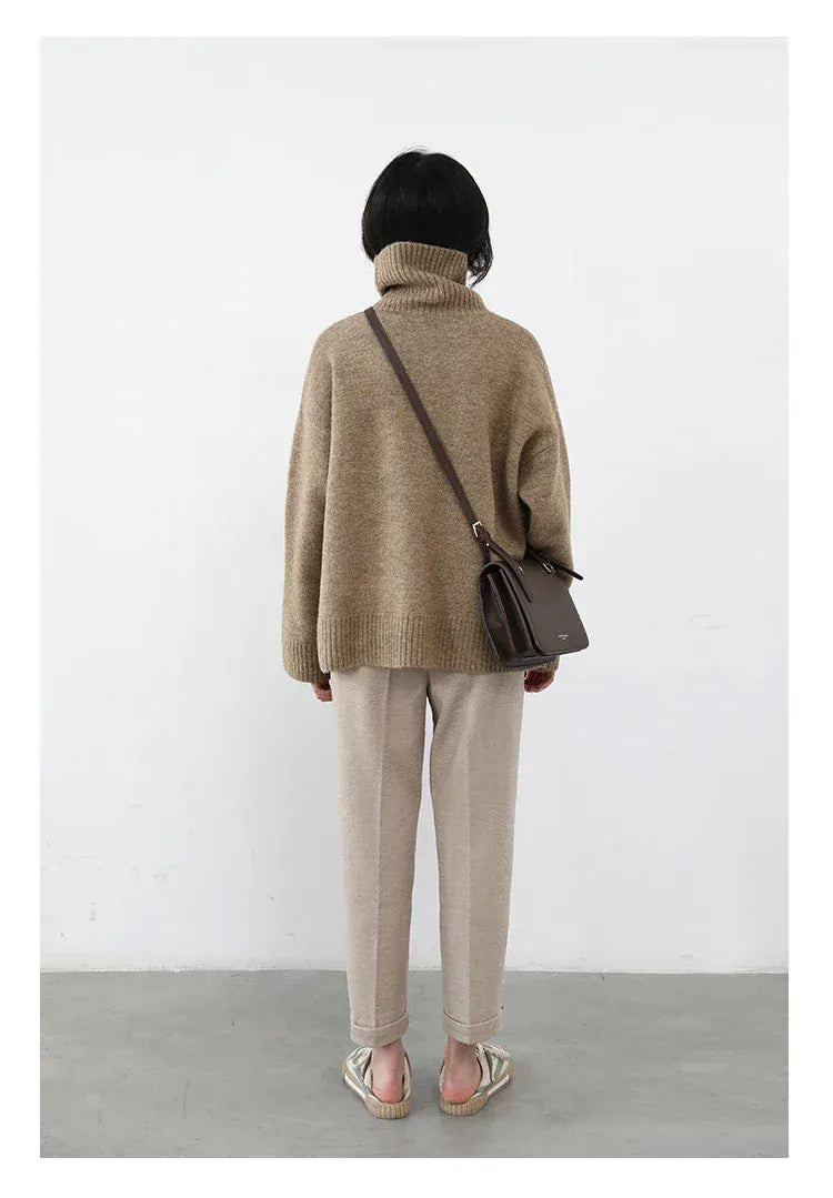 T-line Women's Sweater,  pullover, Loose,  Warm, Solid,  Knitwear,  Autumn / Winter  (2 weeks delivery)