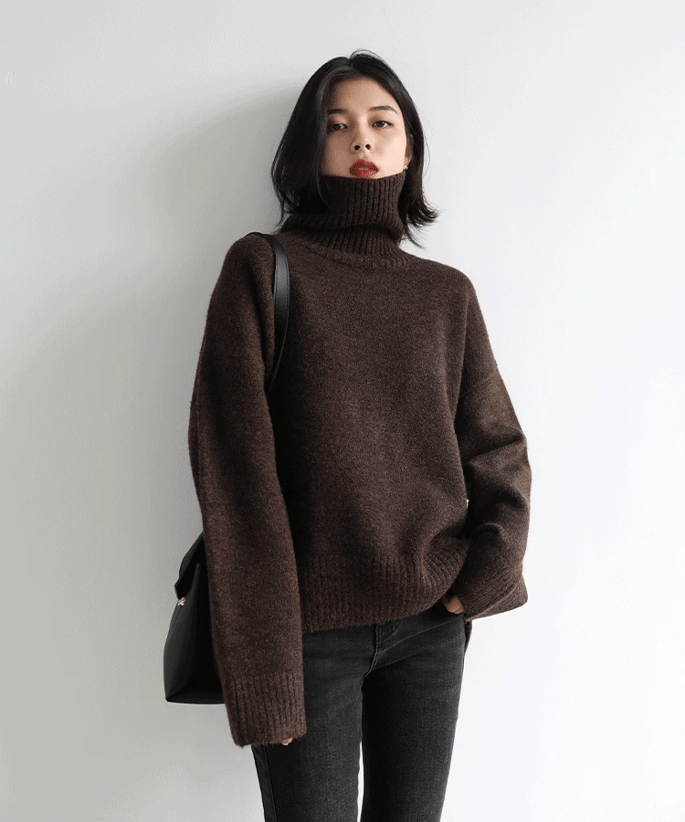 T-line Women's Sweater,  pullover, Loose,  Warm, Solid,  Knitwear,  Autumn / Winter  (2 weeks delivery)