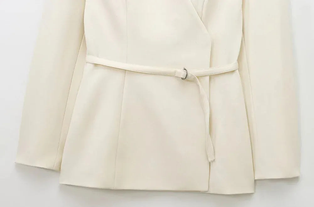 T-line Women's  V-Neck Blazer,  Long Sleeve,  Snap-Button,  jacket (2 weeks delivery)