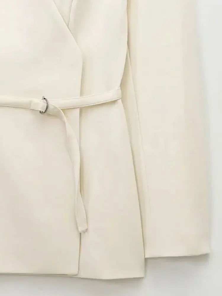 T-line Women's  V-Neck Blazer,  Long Sleeve,  Snap-Button,  jacket (2 weeks delivery)