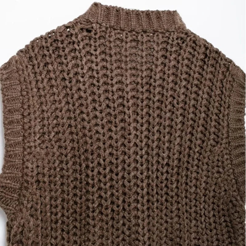 T-line Women's Vest Outerwear Sleeveless Sweater Knit ,Autumn Winter (5 - 10 free delivery)