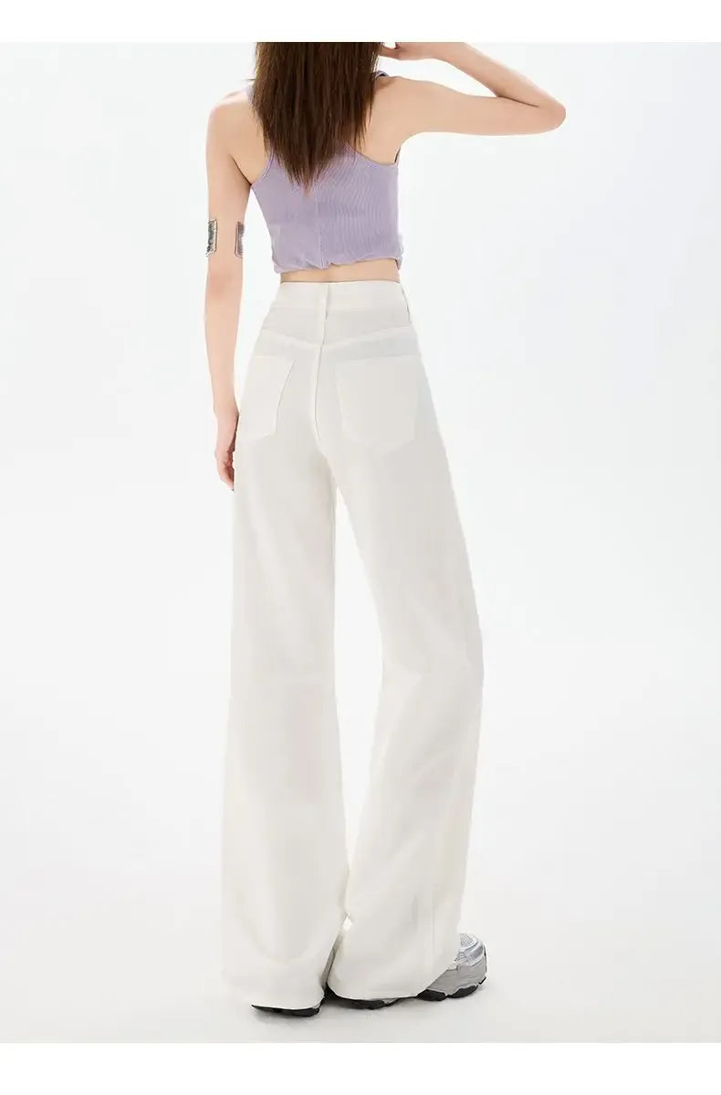 T-line Women's Wide Leg, Jeans  Solid Baggy, Straight Leg, Denim, Waist  (2 weeks delivery)