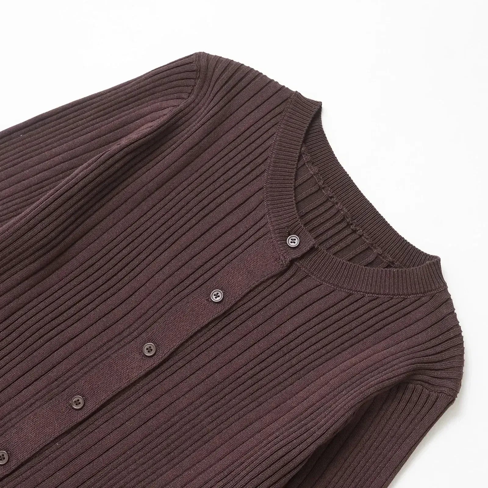 T-line Women Spring Cardigan, Women Knitted O-Neck Single Breasted Pullovers Sweaters  ( 2 weeks delivery)