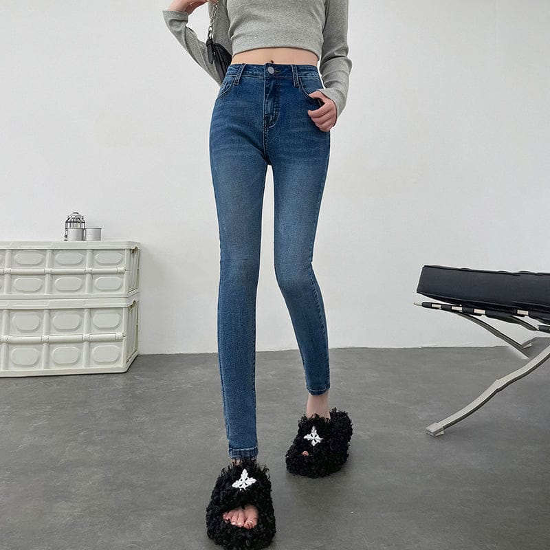 T-line Women Stretchy Skinny Jeans, High Waist,  Pencil Long Pants, Leggings, Straight Leg,  Trousers (2 weeks delivery)