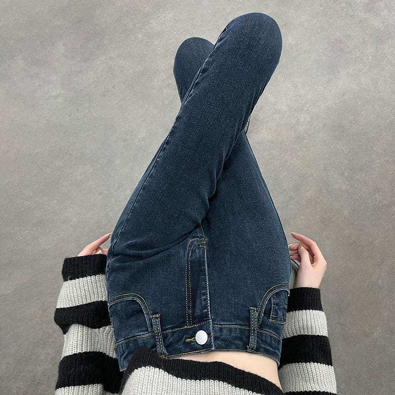 T-line Women Stretchy Skinny Jeans, High Waist,  Pencil Long Pants, Leggings, Straight Leg,  Trousers (2 weeks delivery)