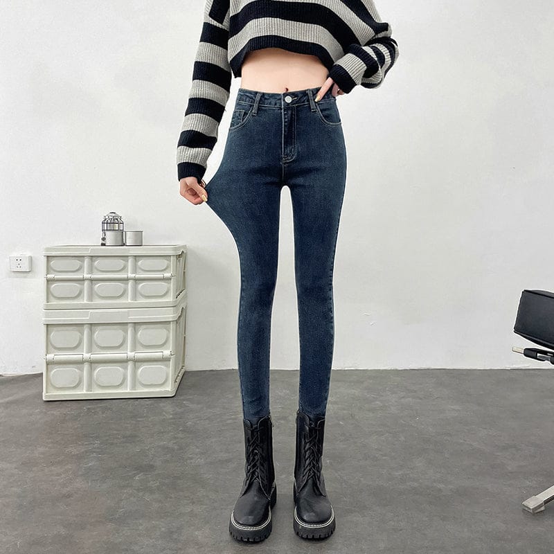 T-line Women Stretchy Skinny Jeans, High Waist,  Pencil Long Pants, Leggings, Straight Leg,  Trousers (2 weeks delivery)