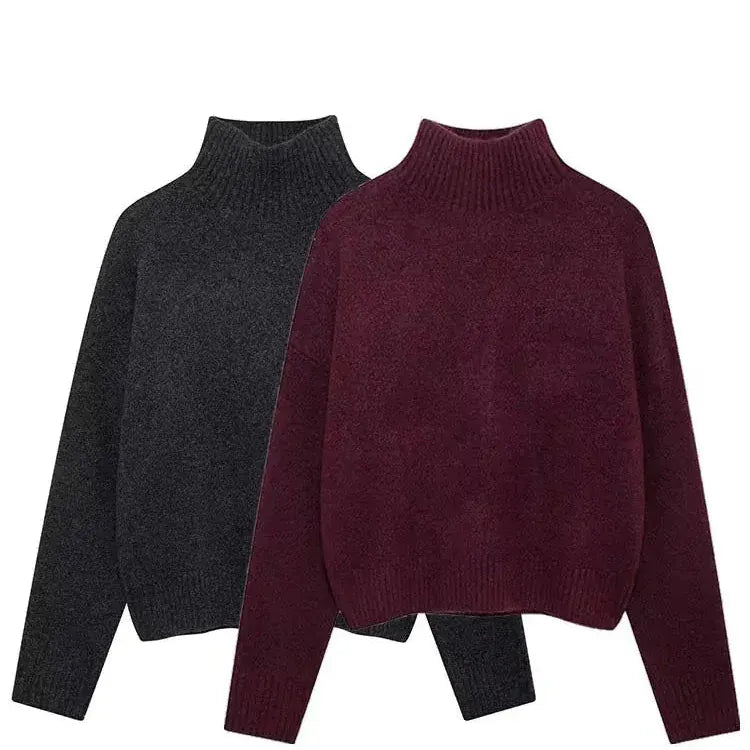 T-line Women  Sweater  / pullover,  Long Sleeve, Knitted , Autumn / Winter , Warm (2 weeks delivery)