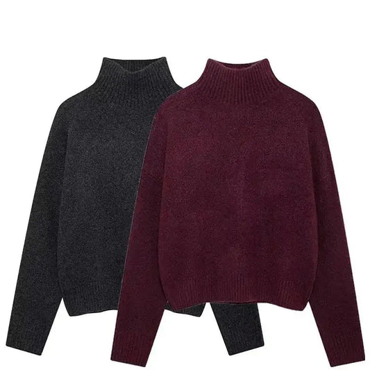 T-line Women  Sweater  / pullover,  Long Sleeve, Knitted , Autumn / Winter , Warm (2 weeks delivery)