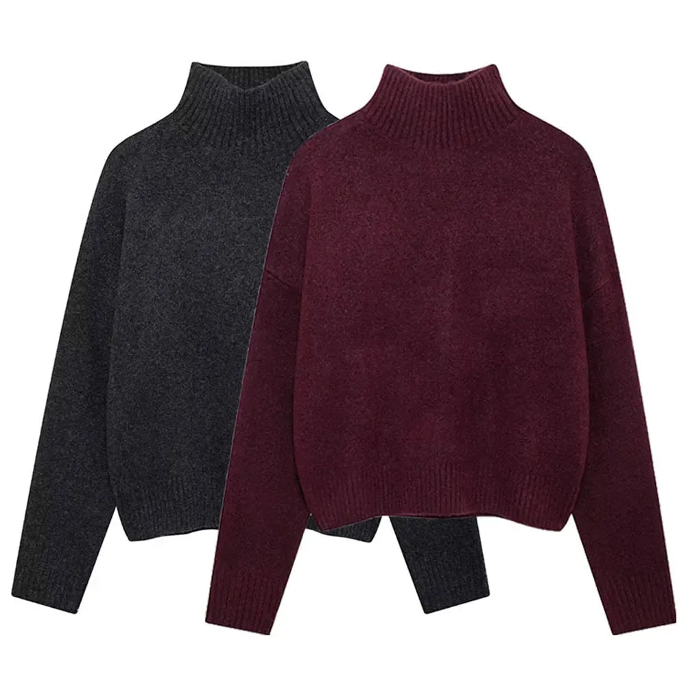 T-line Women  Sweater  / pullover,  Long Sleeve, Knitted , Autumn / Winter , Warm (2 weeks delivery)