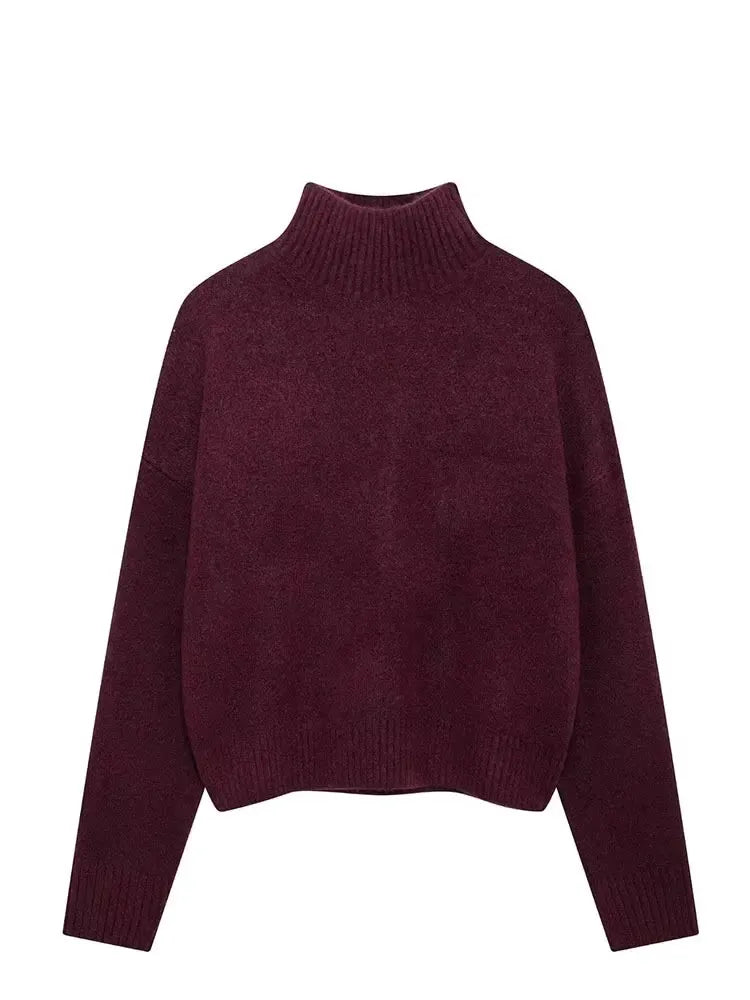 T-line Women  Sweater  / pullover,  Long Sleeve, Knitted , Autumn / Winter , Warm (2 weeks delivery)