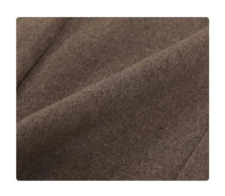 T-line Women Wool Blend Coat, Solid, Mid Long, Woolen Blazer, ,Overcoat , Autumn Winter(2 weeks delivery)