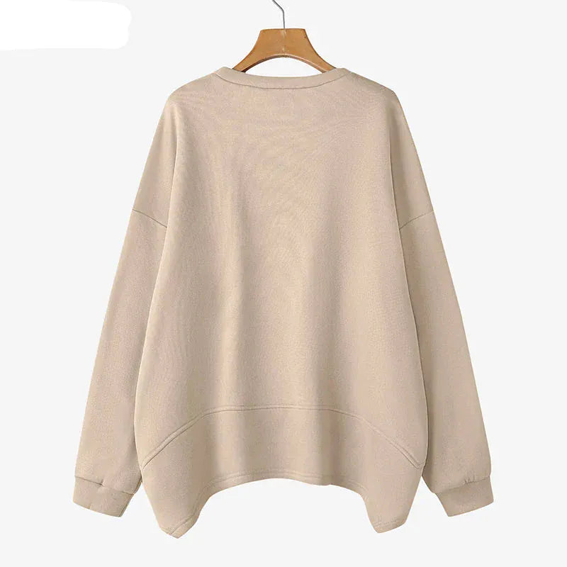 T-line Womens Fleece  Oversized Sweatshirts,  Pullovers  Fall / Winter Loose Fit  Hoodies, Tops (2 weeks delivery)