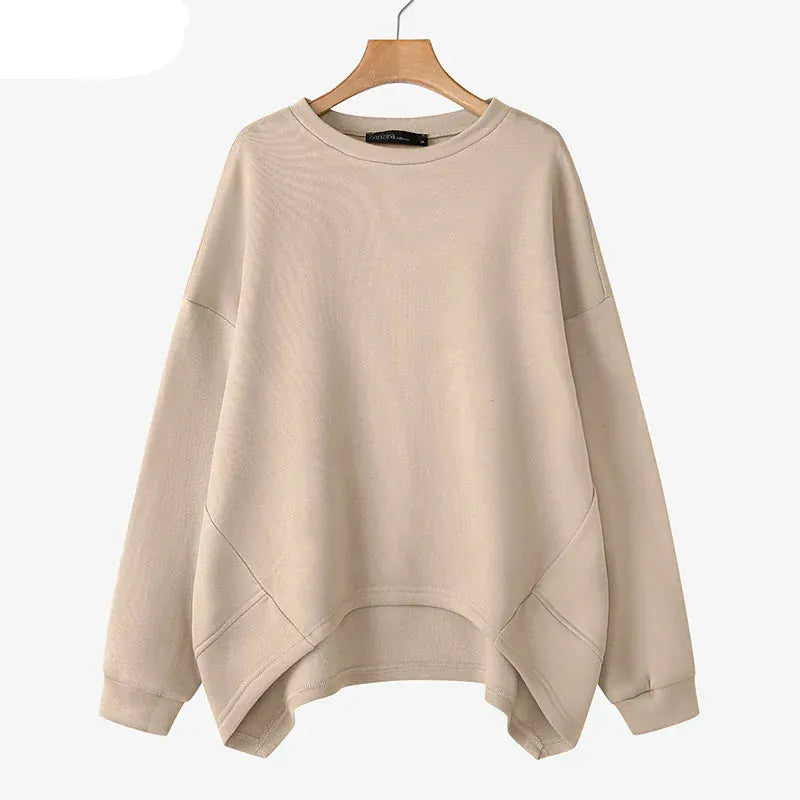 T-line Womens Fleece  Oversized Sweatshirts,  Pullovers  Fall / Winter Loose Fit  Hoodies, Tops (2 weeks delivery)