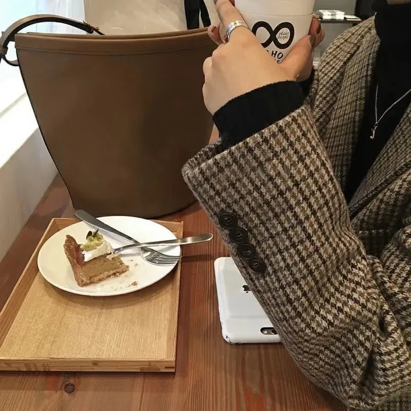 T-line Wool Suit, Jacket Women Clothes, Spring / Autumn, (2 weeks delivery)