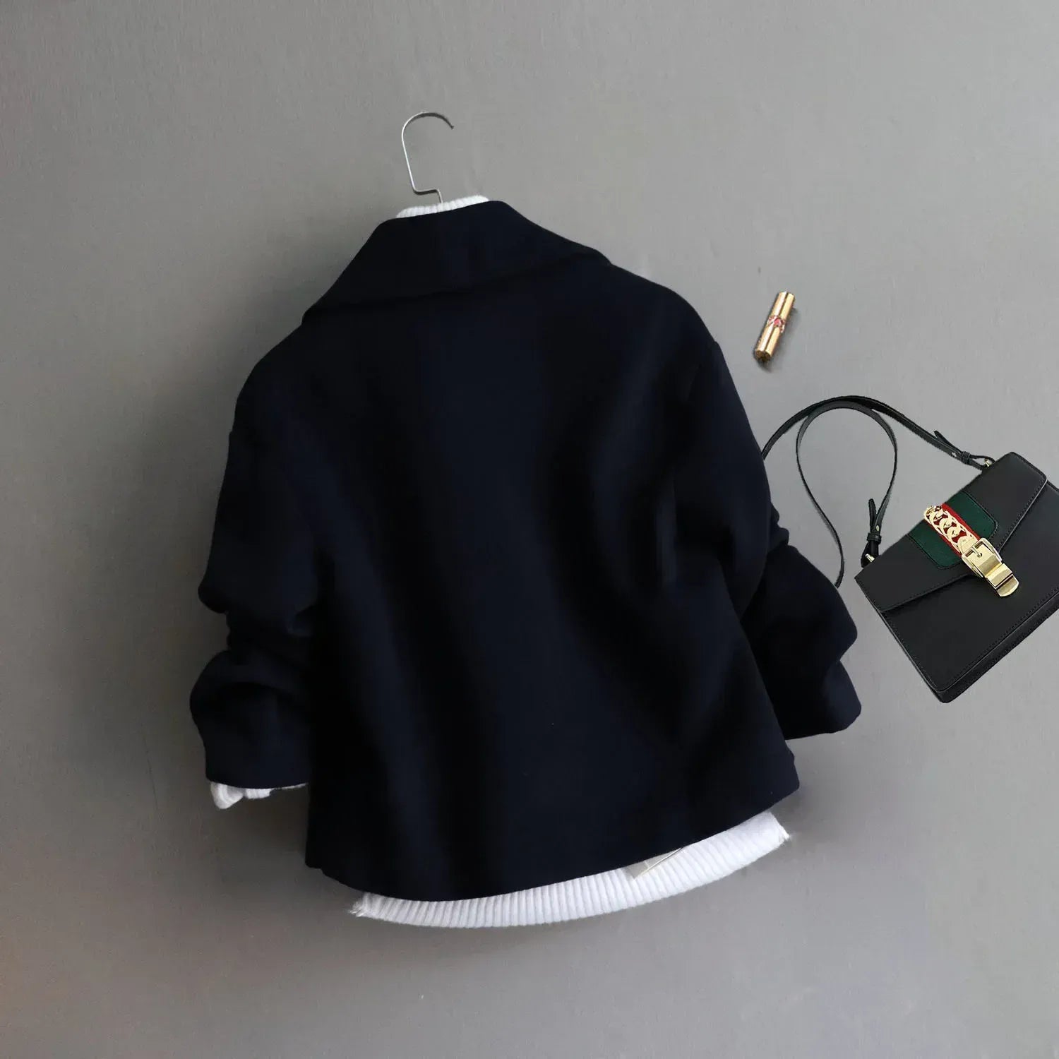 T-line Woolen Jacket For Women, Winter, Single Button Overcoat (2 weeks delivery)