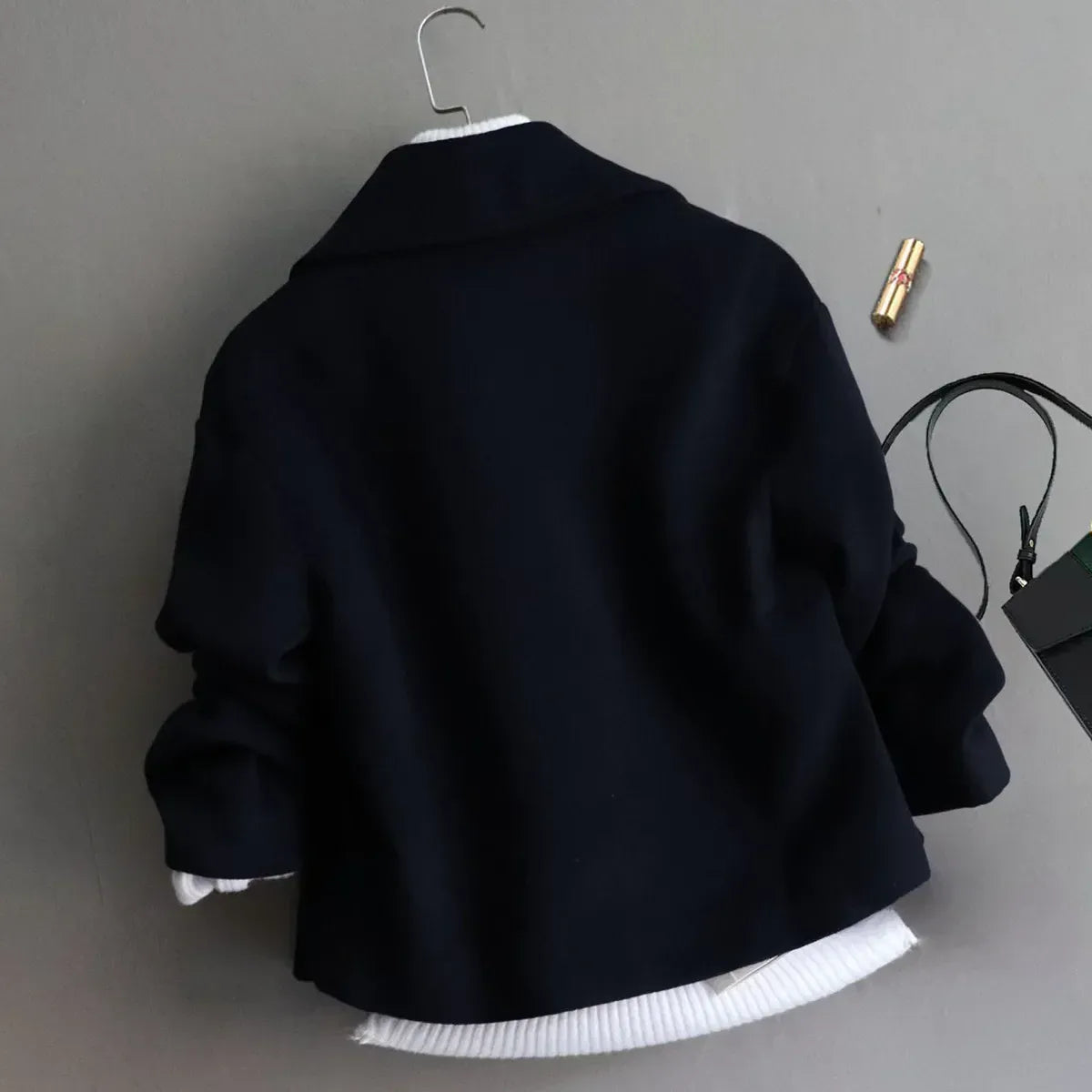 T-line Woolen Jacket For Women, Winter, Single Button Overcoat (2 weeks delivery)