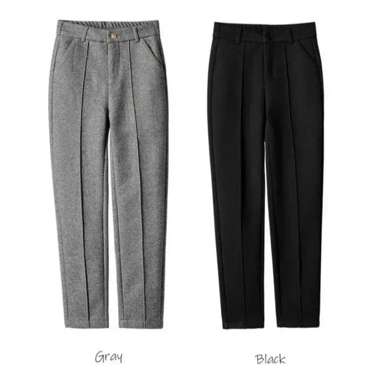 T-line Woolen  Pencil High Waist  Women's Pants,  Trousers Thick,  Suit Pants, For Women (2 weeks delivery)