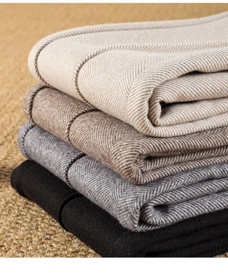 T-line Woolen  Pencil High Waist  Women's Pants,  Trousers Thick,  Suit Pants, For Women (2 weeks delivery)